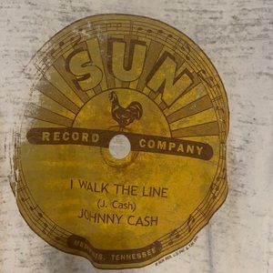 Women’s - Sun Records| Walk the line burnout T-shirt- size M